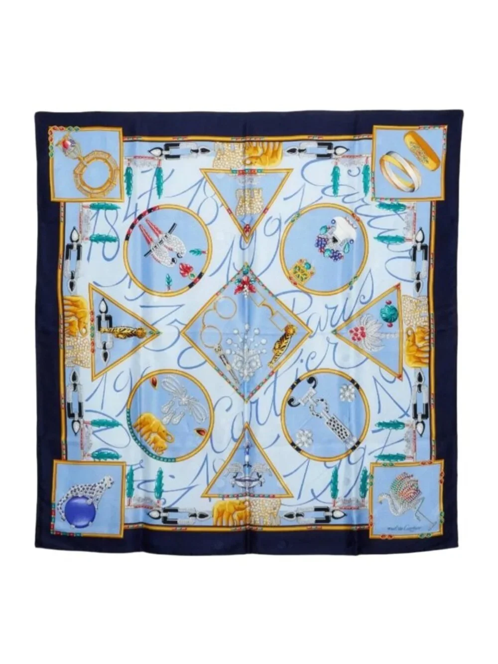 Cartier Animal Motif Fu Scarf